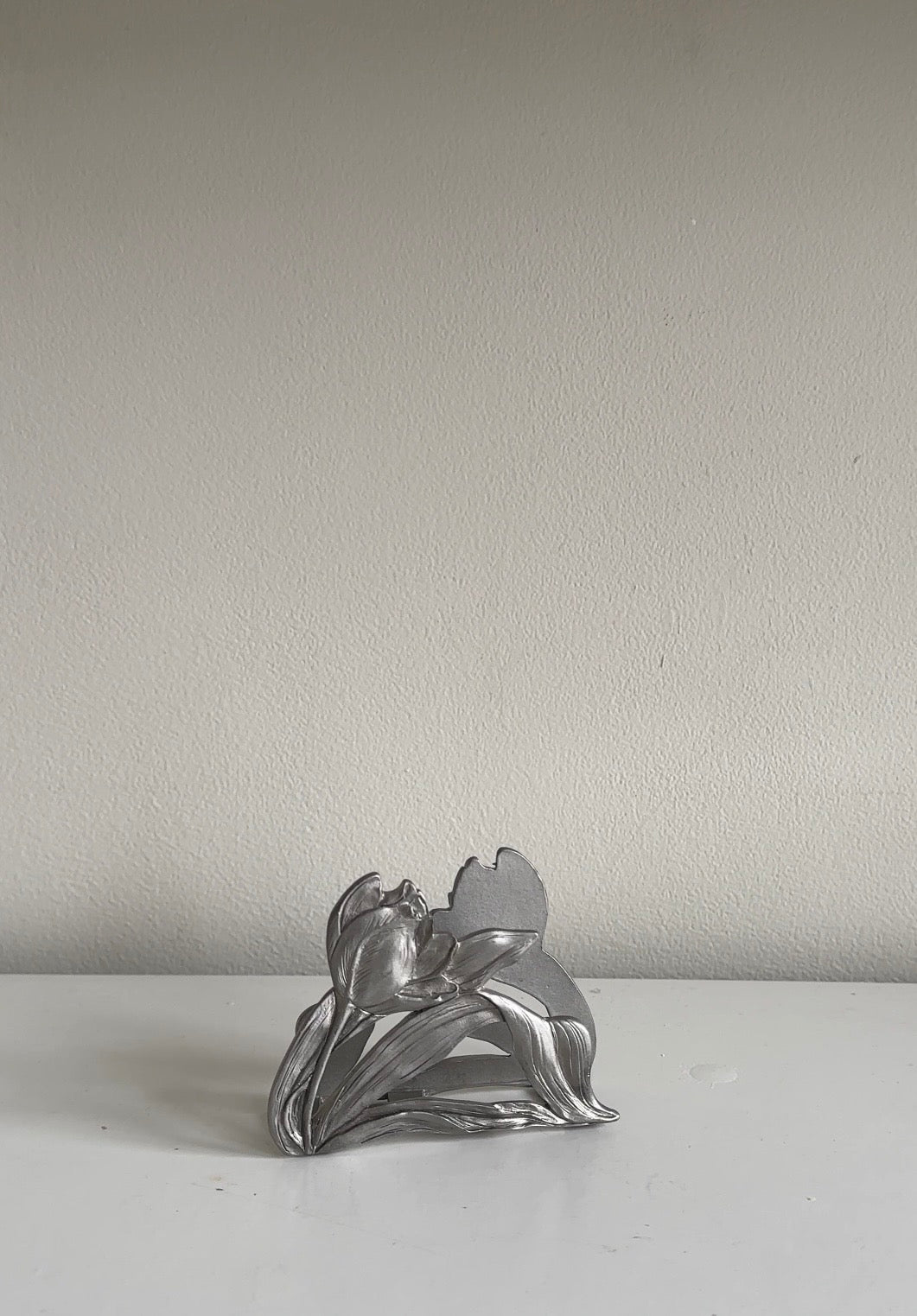 Pewter Tulip Letter Rack
