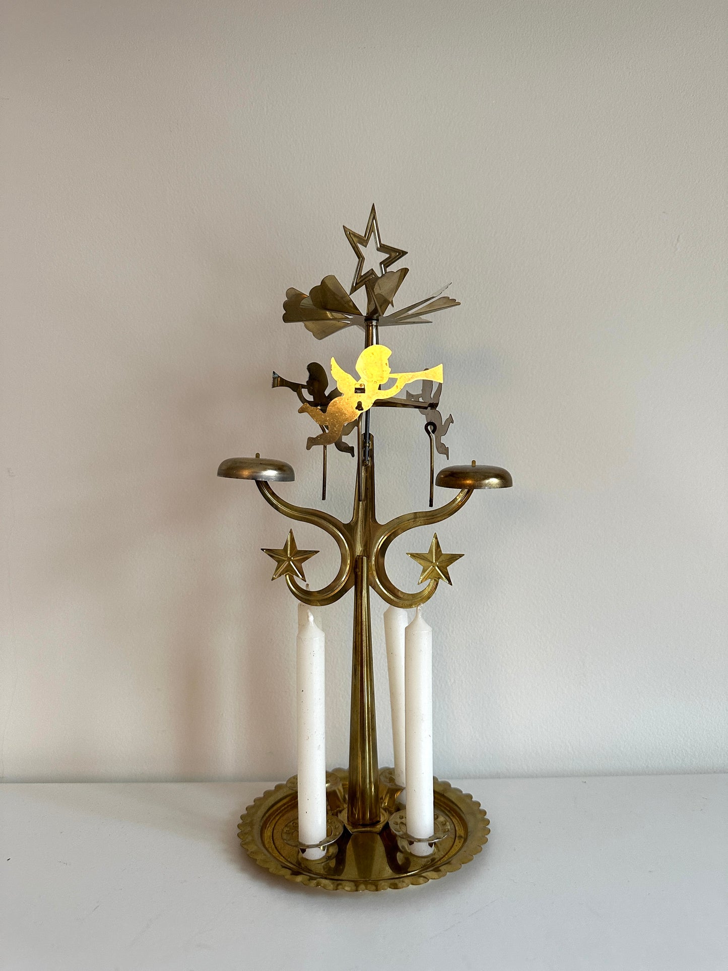 Vintage Double Star Angel Chimes