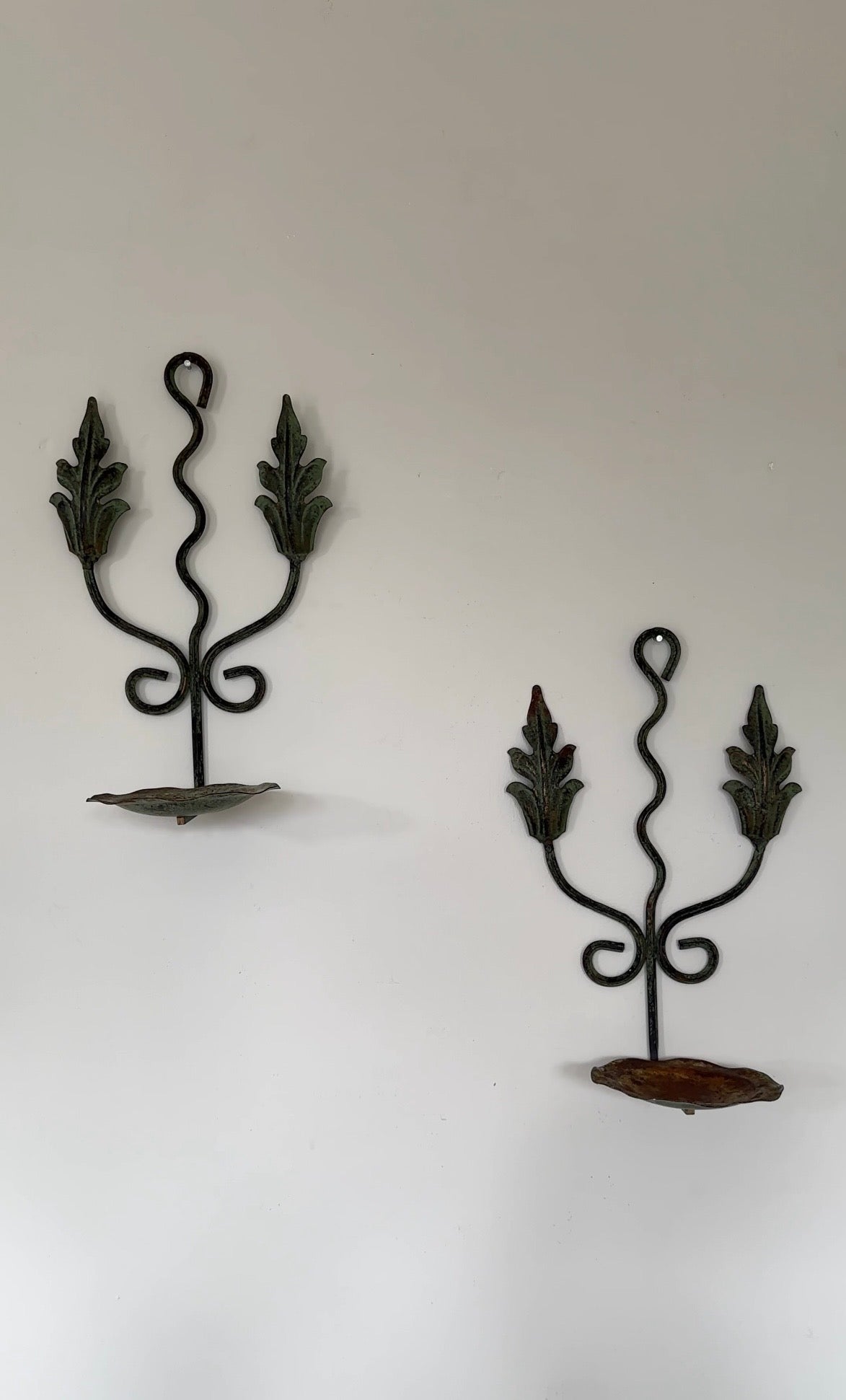 A Pair of Vintage Hanging Flower/Plant Stands