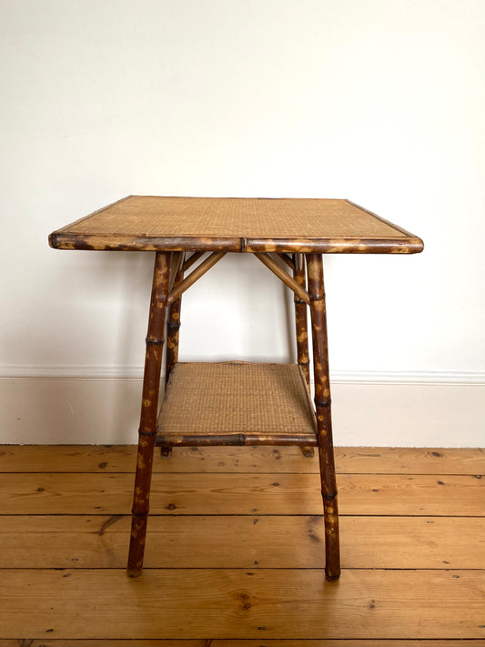 Antique Bamboo Occasional Table