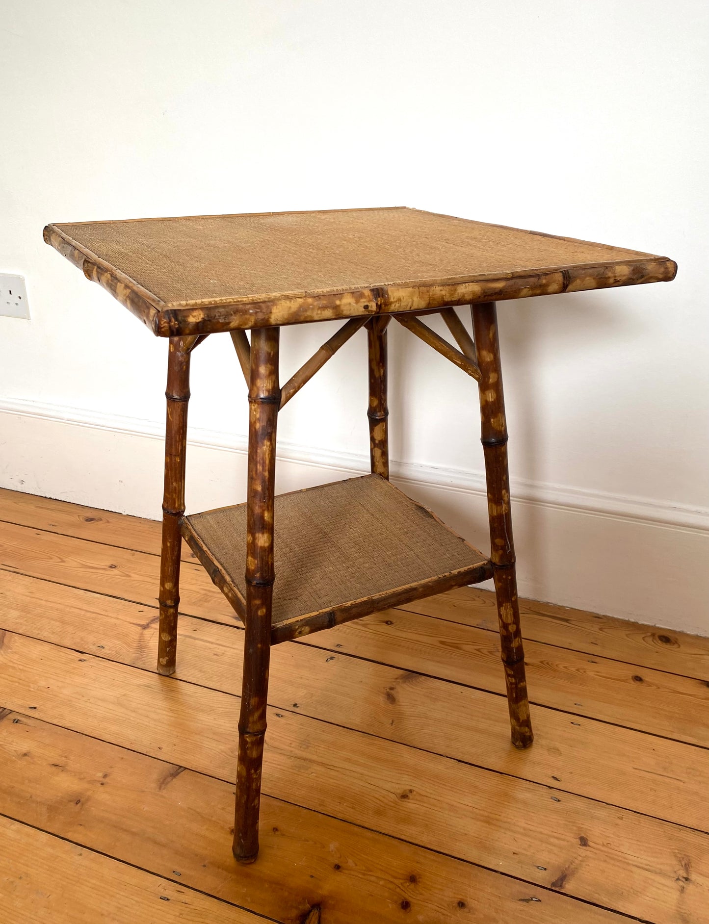 Antique Bamboo Occasional Table