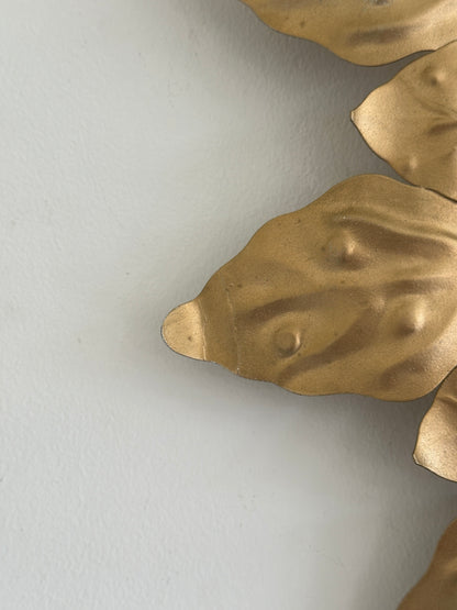 Vintage Swedish Gold Sunburst Mirror