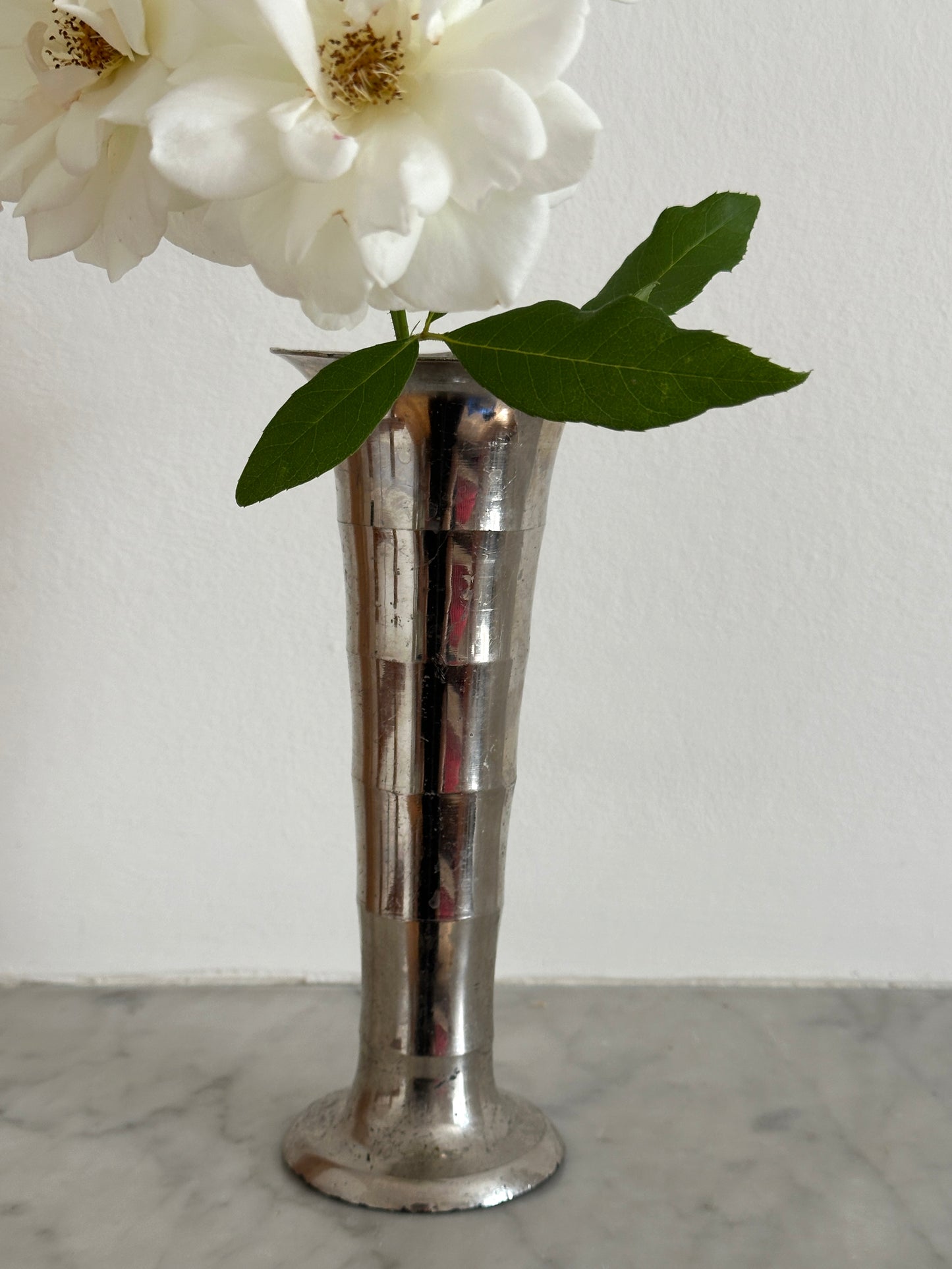 Vintage Swedish Pewter Bud Vase