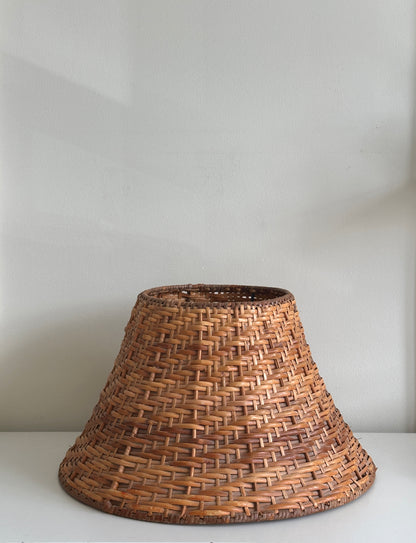 Vintage Rattan Wicker Lampshade