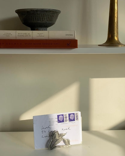Pewter Tulip Letter Rack