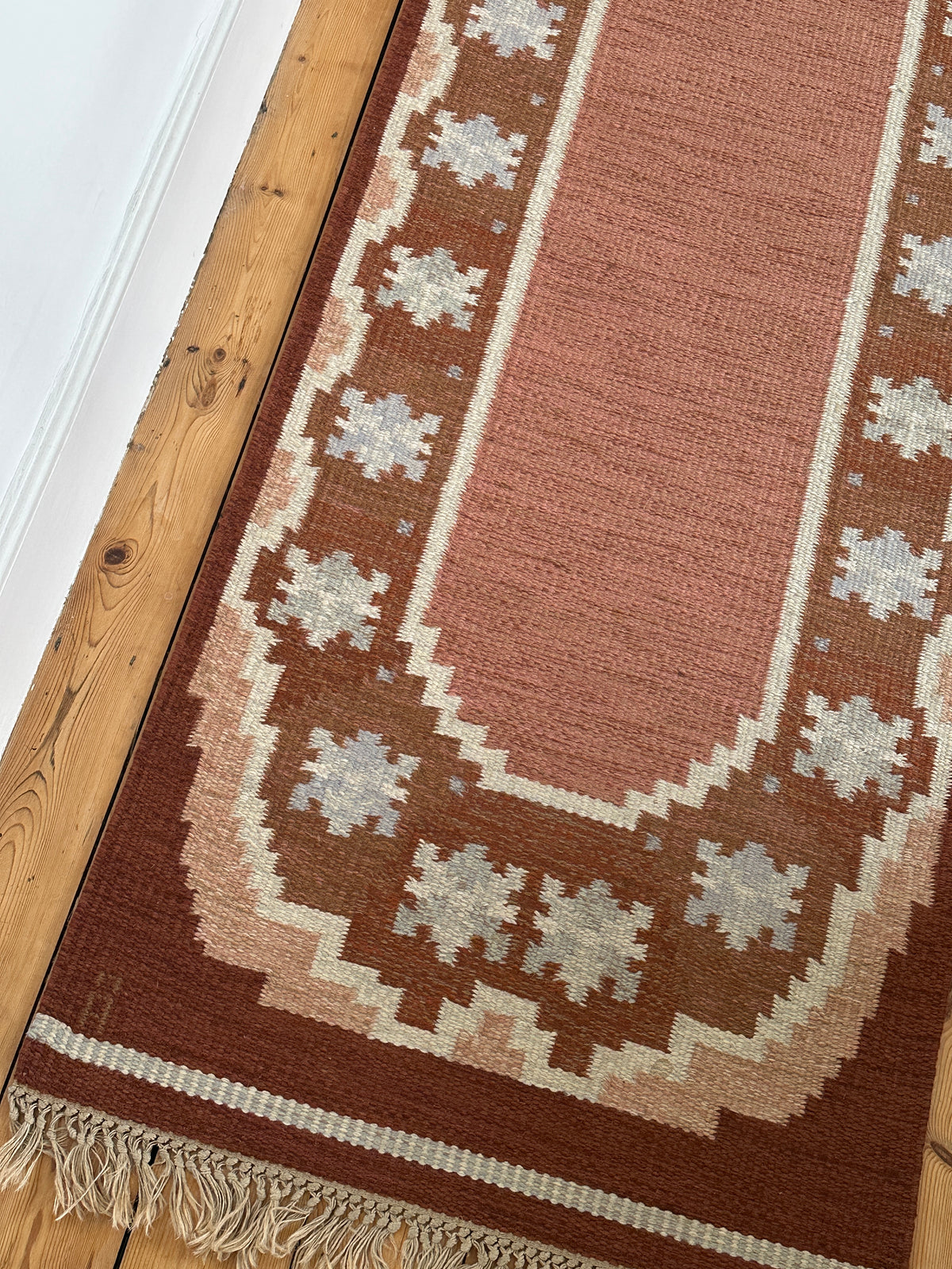Vintage Swedish Rölakan Runner by Anna-Johanna Ångström