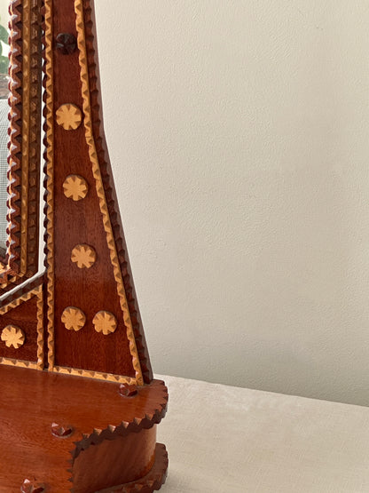 *ON HOLD* Mid Century Swedish Tramp Art Dressing Table Mirror