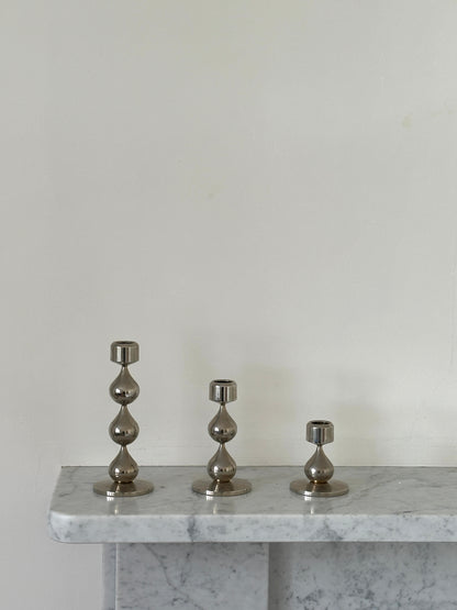 Vintage Hugo Asmussen Graduated Candlesticks, Design Asmussen