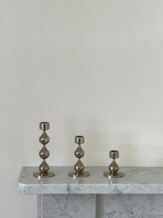 Vintage Hugo Asmussen Graduated Candlesticks, Design Asmussen