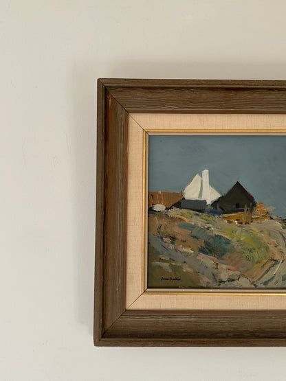 On the Hilltop – Swedish Landscape Oil Painting, Signed