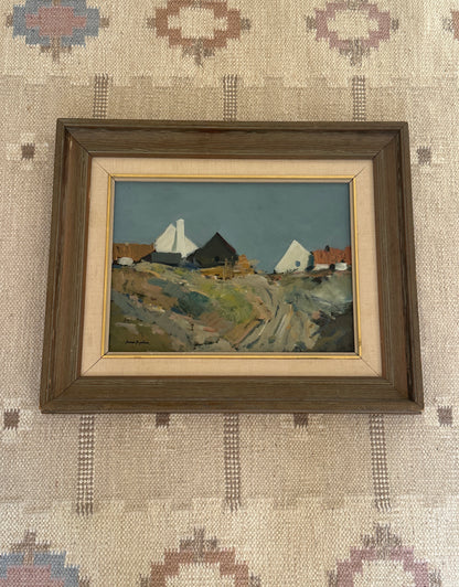On the Hilltop – Swedish Landscape Oil Painting, Signed