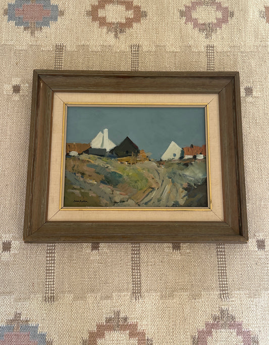 On the Hilltop – Swedish Landscape Oil Painting, Signed
