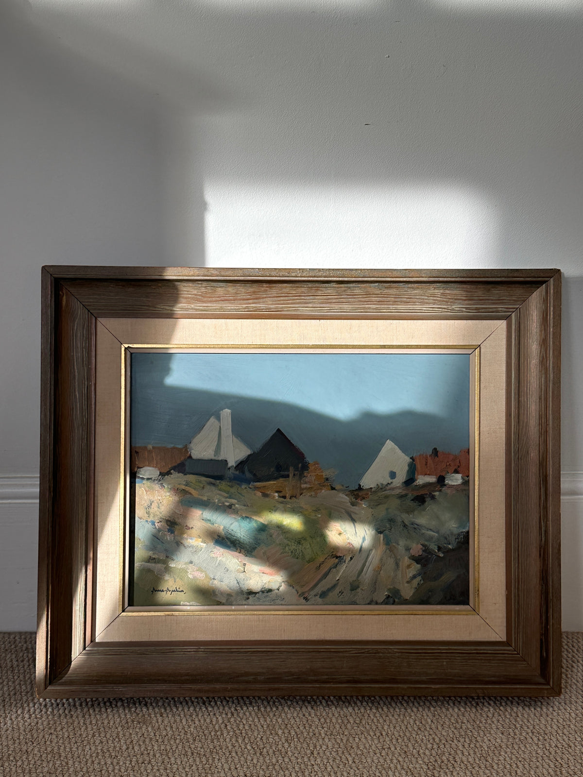 On the Hilltop – Swedish Landscape Oil Painting, Signed