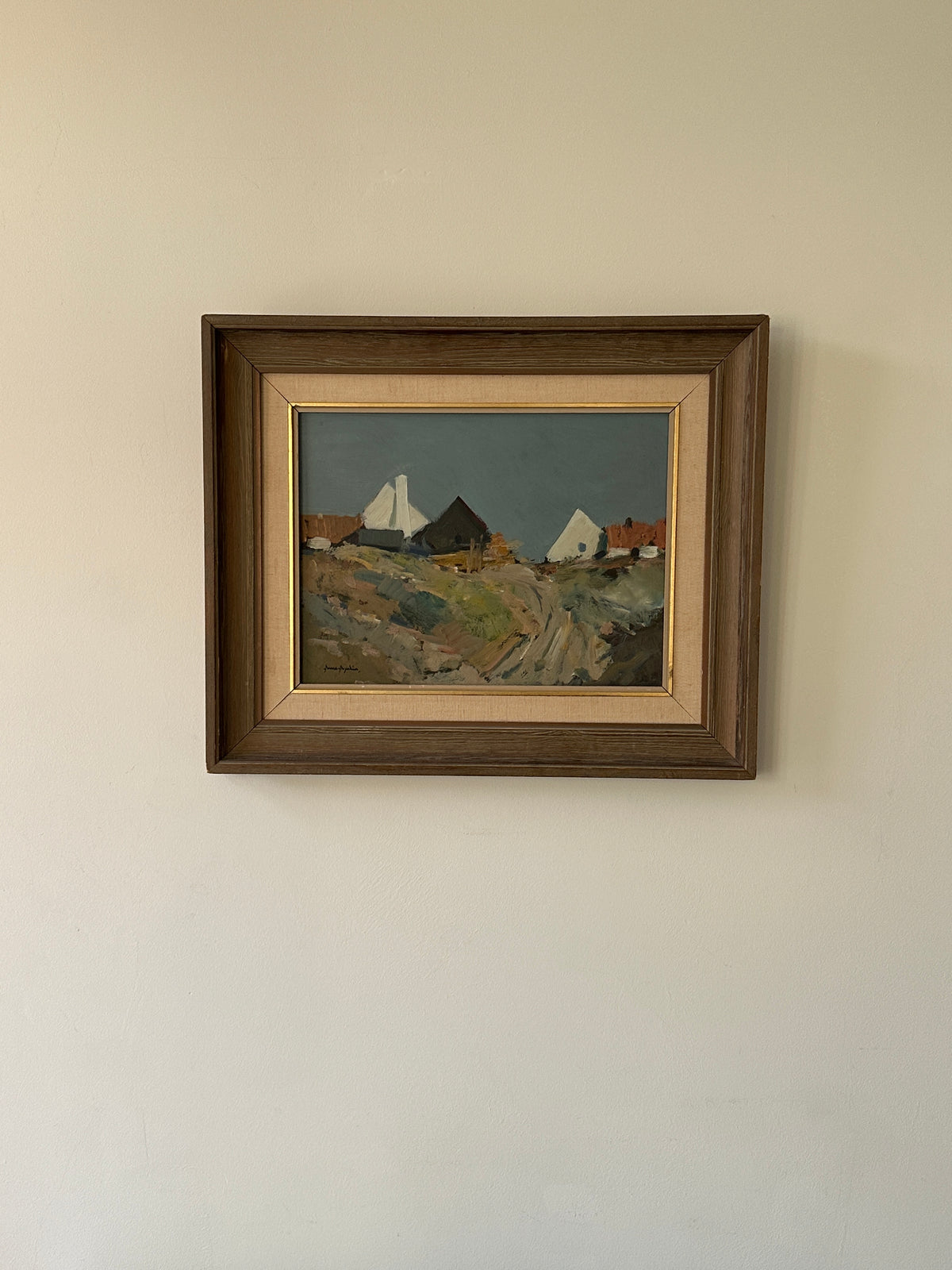 On the Hilltop – Swedish Landscape Oil Painting, Signed