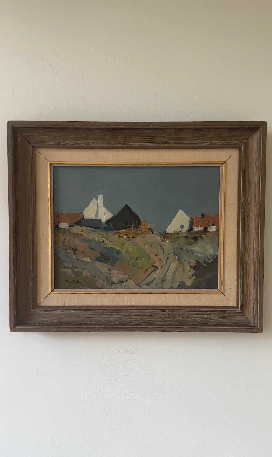On the Hilltop – Swedish Landscape Oil Painting, Signed
