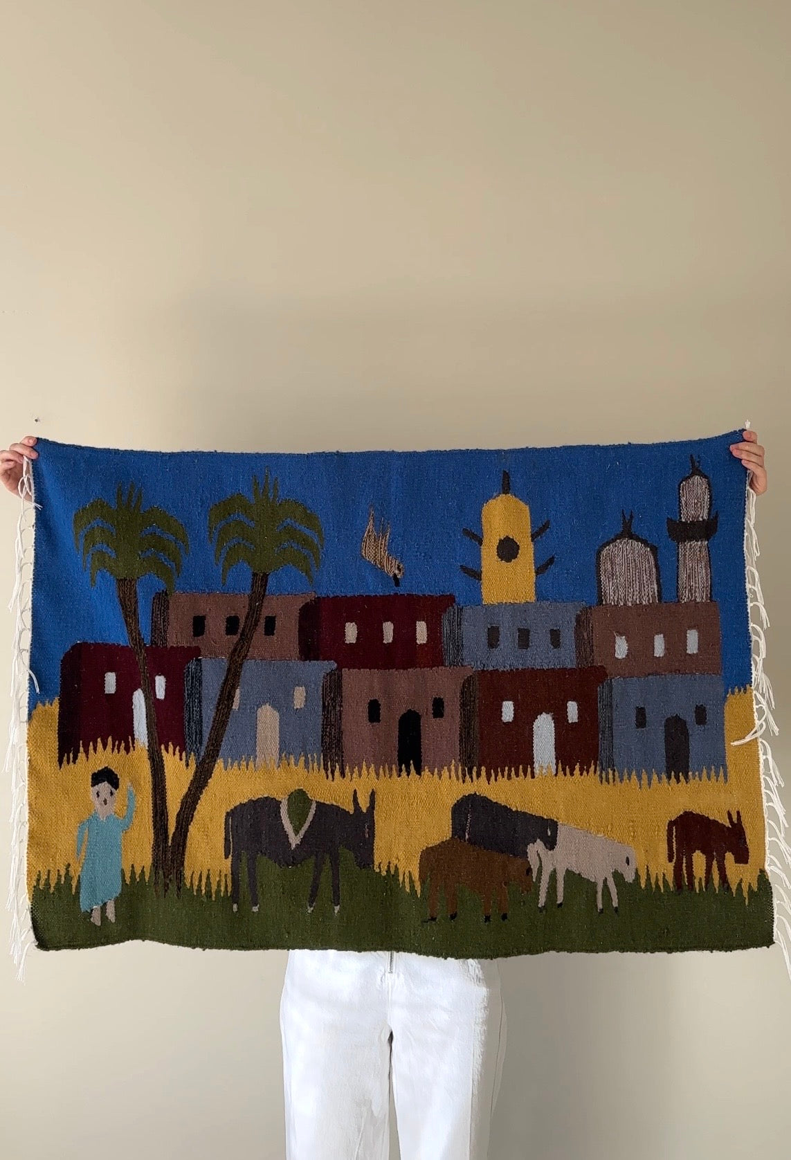 Vintage Egyptian Wall Hanging