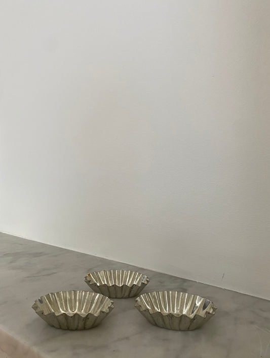 A Trio of Vintage Wavy Pots