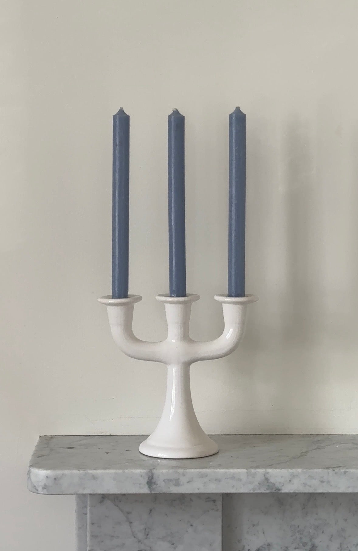 Mid-Century Swedish Ceramic Candelabra