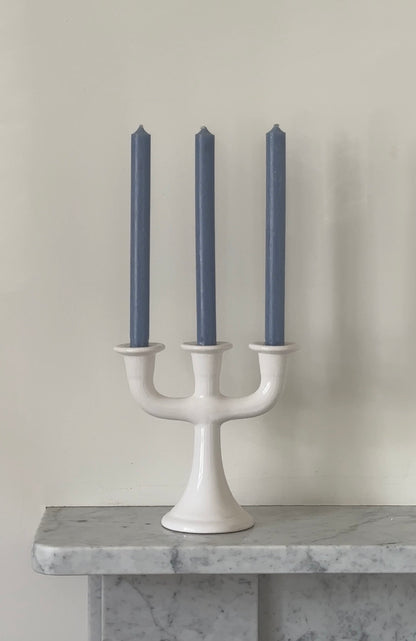 Mid-Century Swedish Ceramic Candelabra