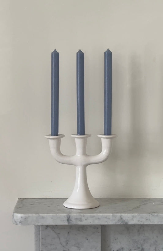 Mid-Century Swedish Ceramic Candelabra