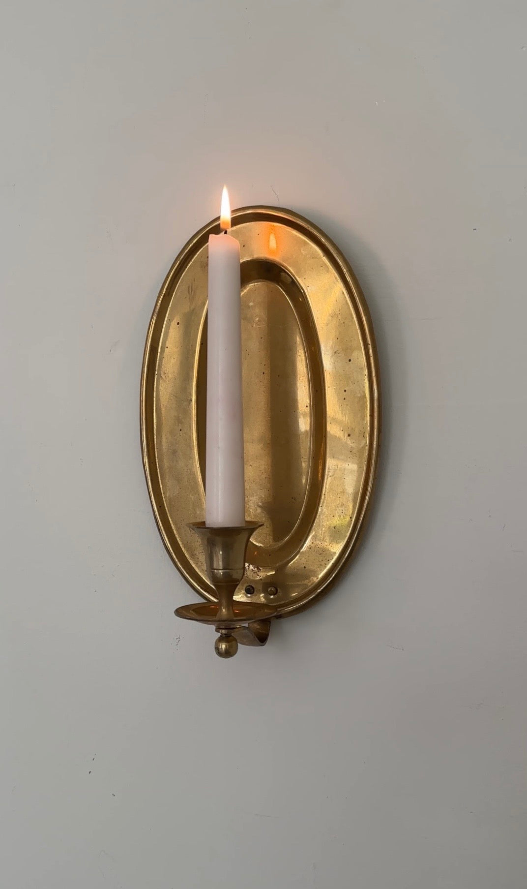 Mid-Century Swedish Brass Sconce