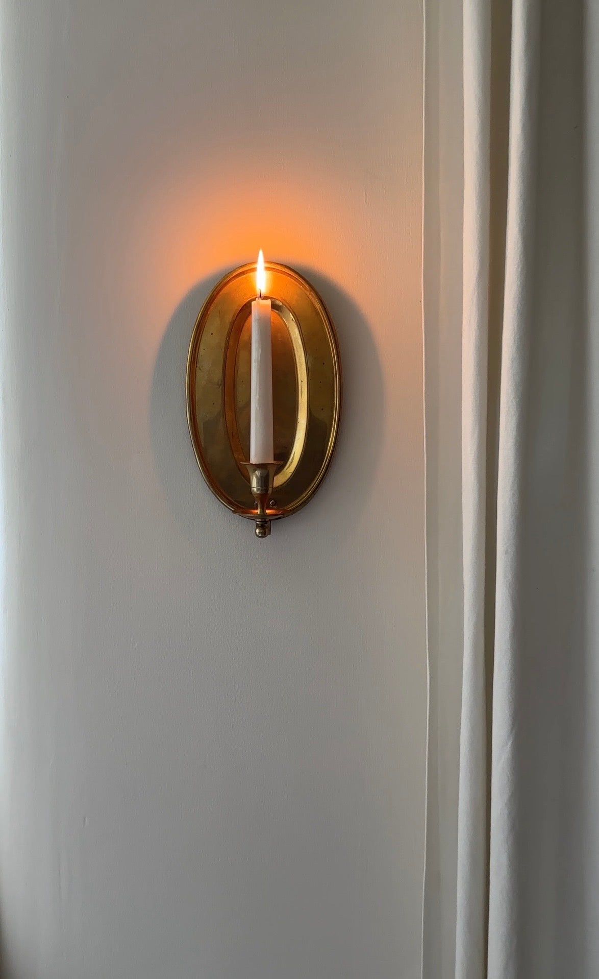 Mid-Century Swedish Brass Sconce